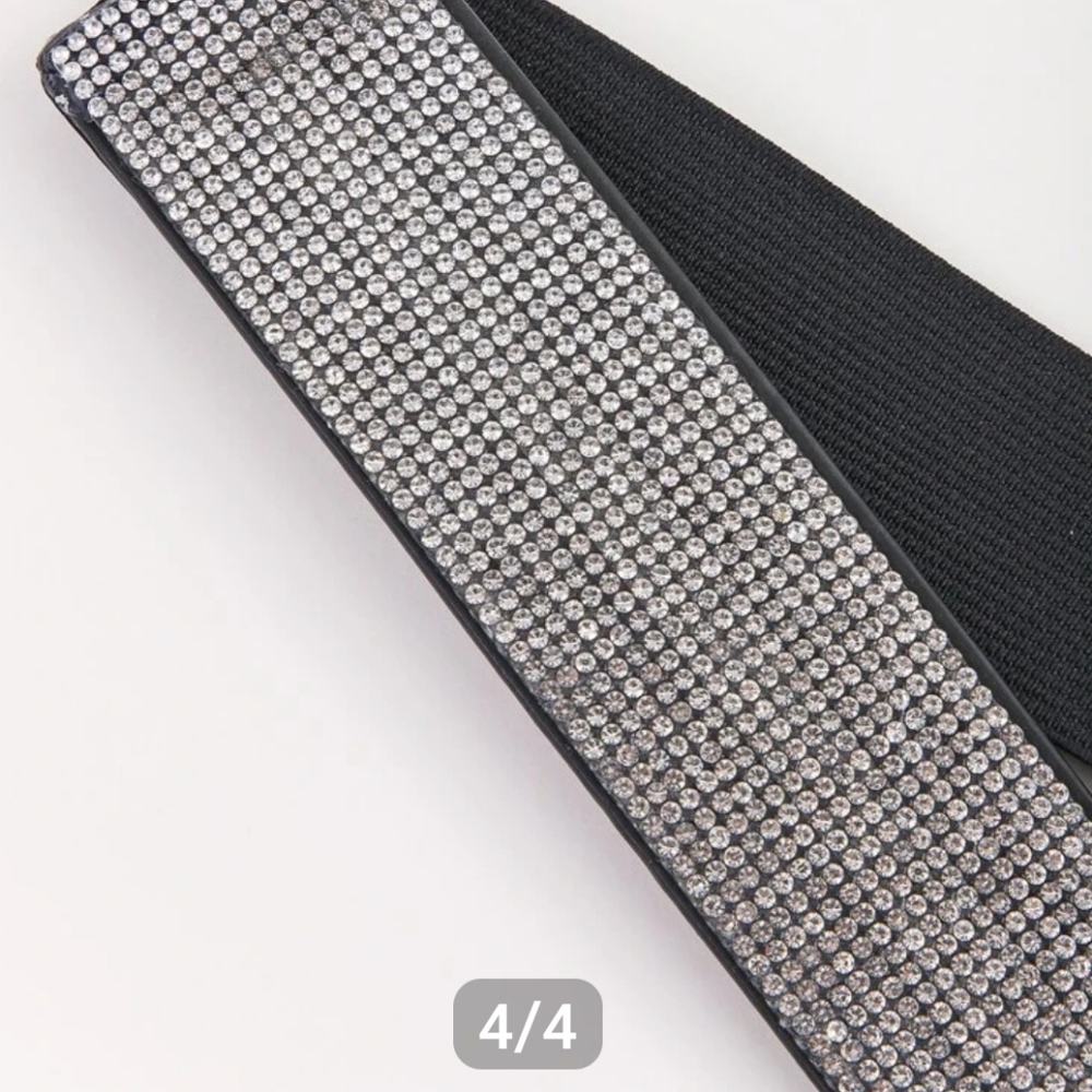 Rhinestone elastic corset Belt 27-33 inches